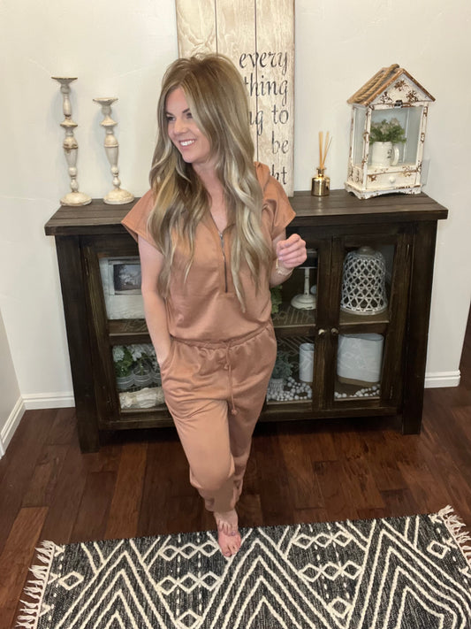 Summer French Terry Hooded Jumpsuit